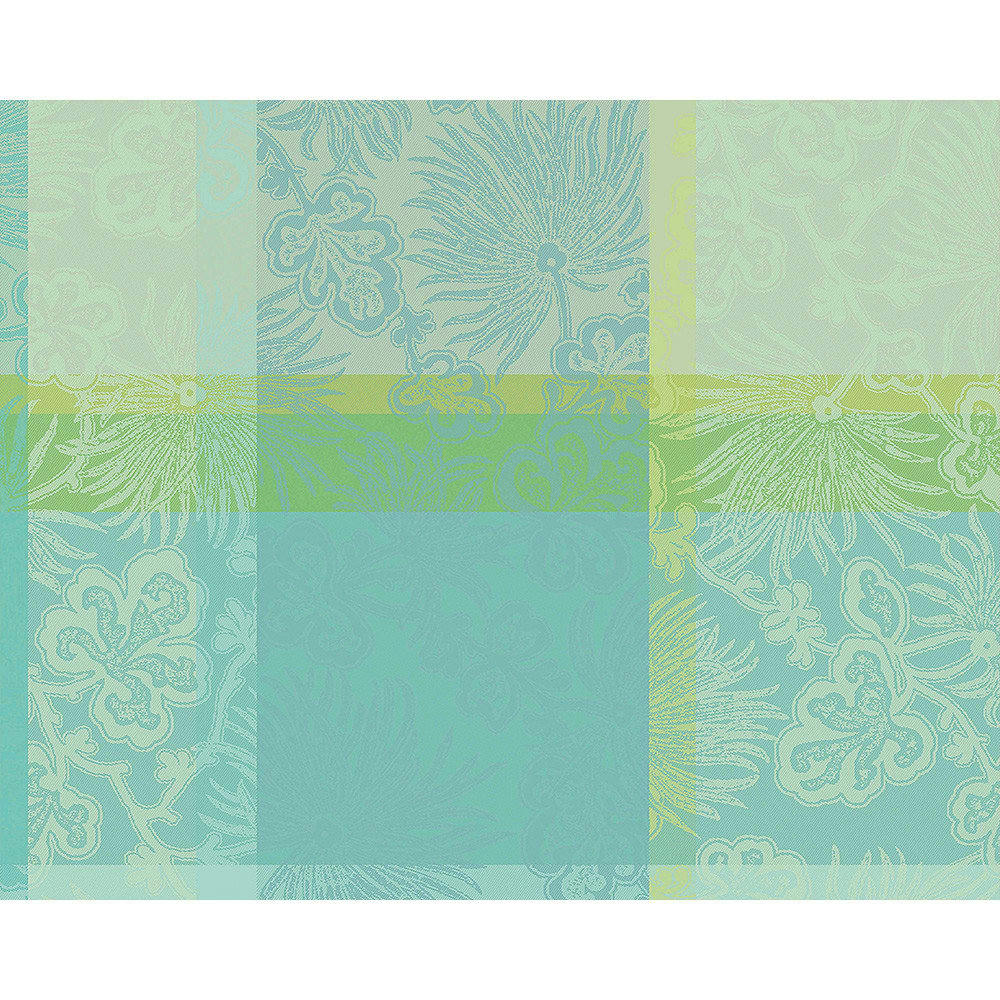 MILLE VENUSTA AQUA - Set  pur coton vert 40X50