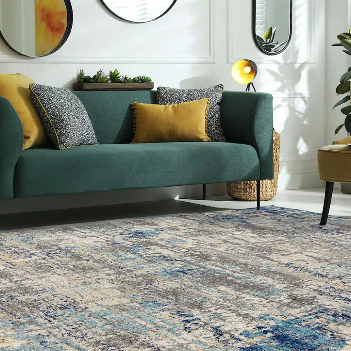 HALO - Tapis de salon en polypropylène gris 160x230 cm