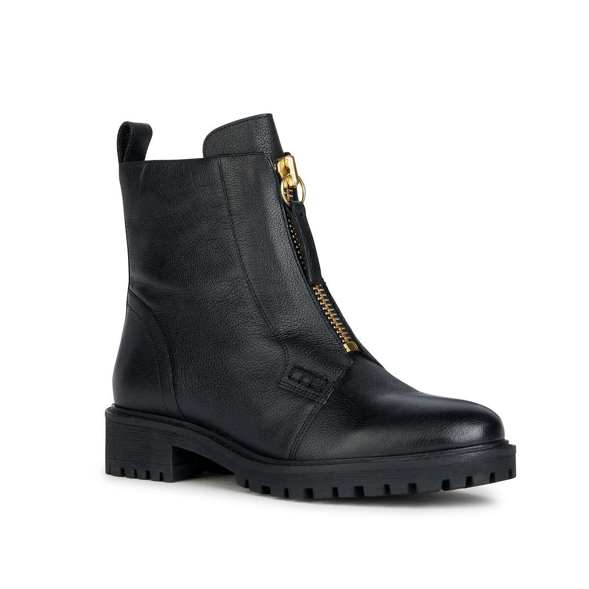 Bottines cuir respirantes zippées Hoara