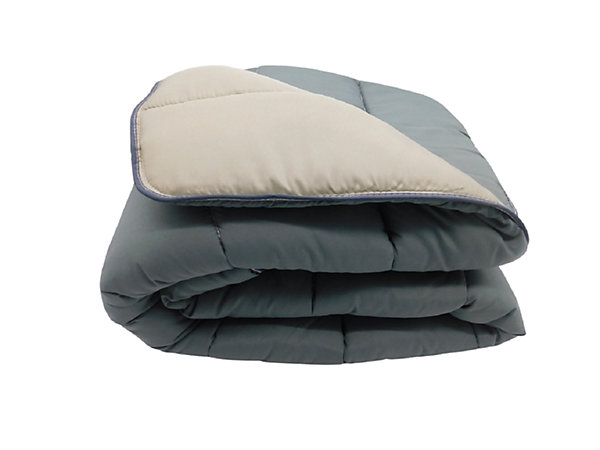 Couette tempérée Gris foncé / taupe - 1 personne 140 x 200 - 17292
