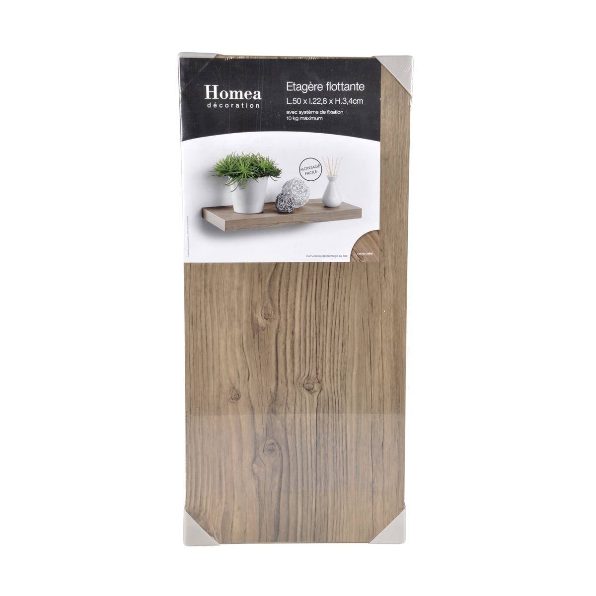 Półka wisząca na ścianę z MDF, dł. 50 cm