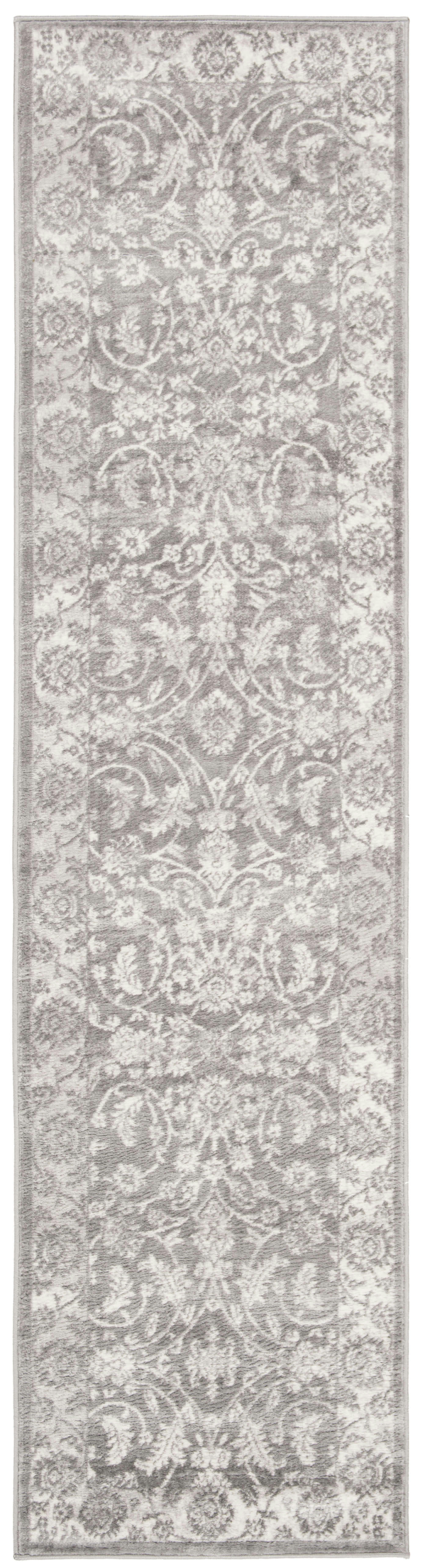 BRENTWOOD - Tapis de salon interieur en crème & gris, 61 x 244 cm