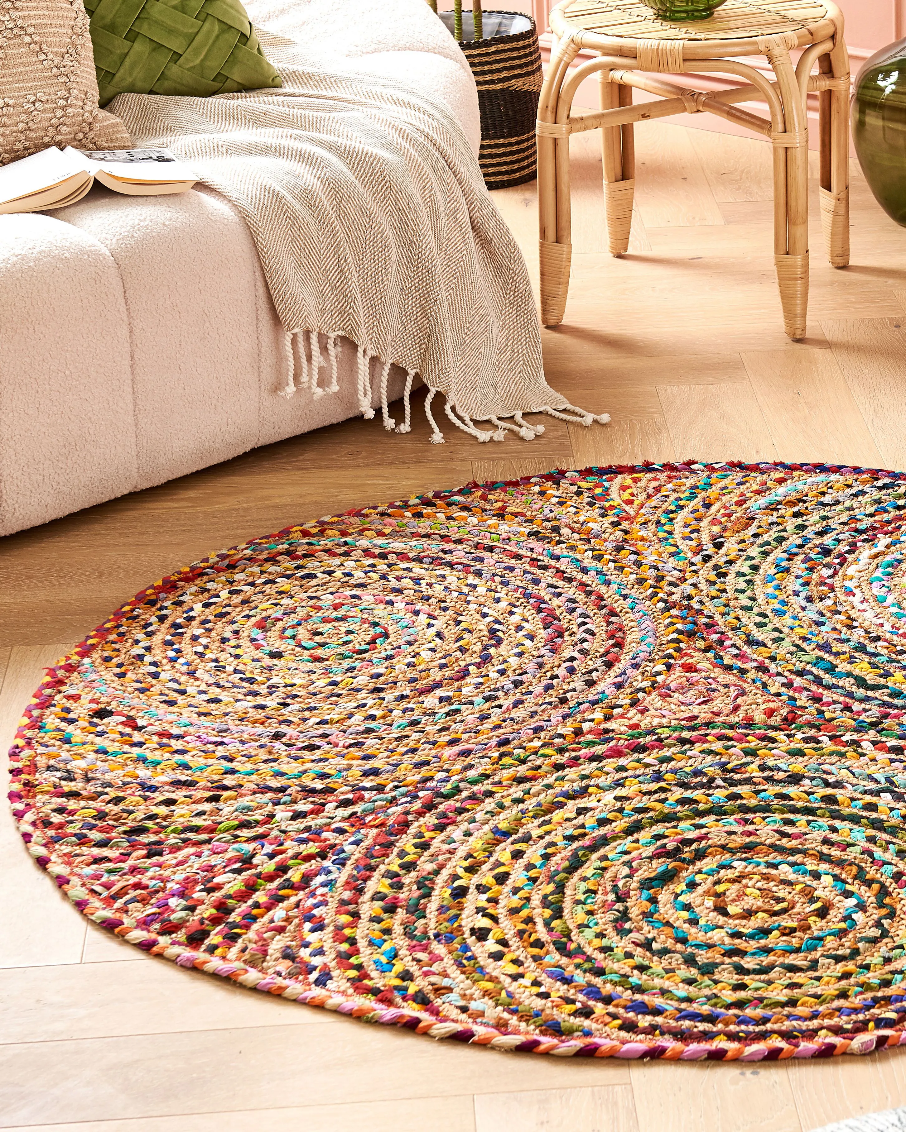 Rug YENICE Multicolour ? 140 cm Jute