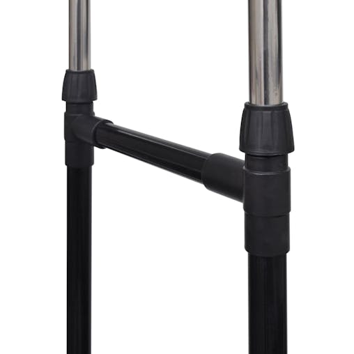 NNEVL Adjustable Clothes Rack with 2 Hanging Rails 2 pcs