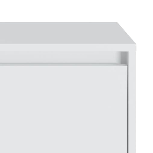 NNEVL Bedside Cabinet White 45x34x44.5 cm Chipboard