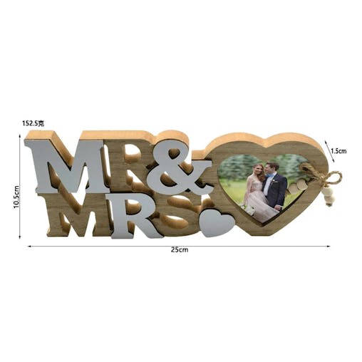 NNEOBA Love Heart Wedding Photo Frame
