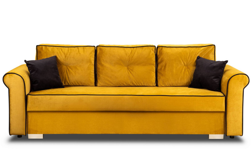 Zestaw Wypoczynkowy do Salonu Merida Sofa   Fotel Żółty