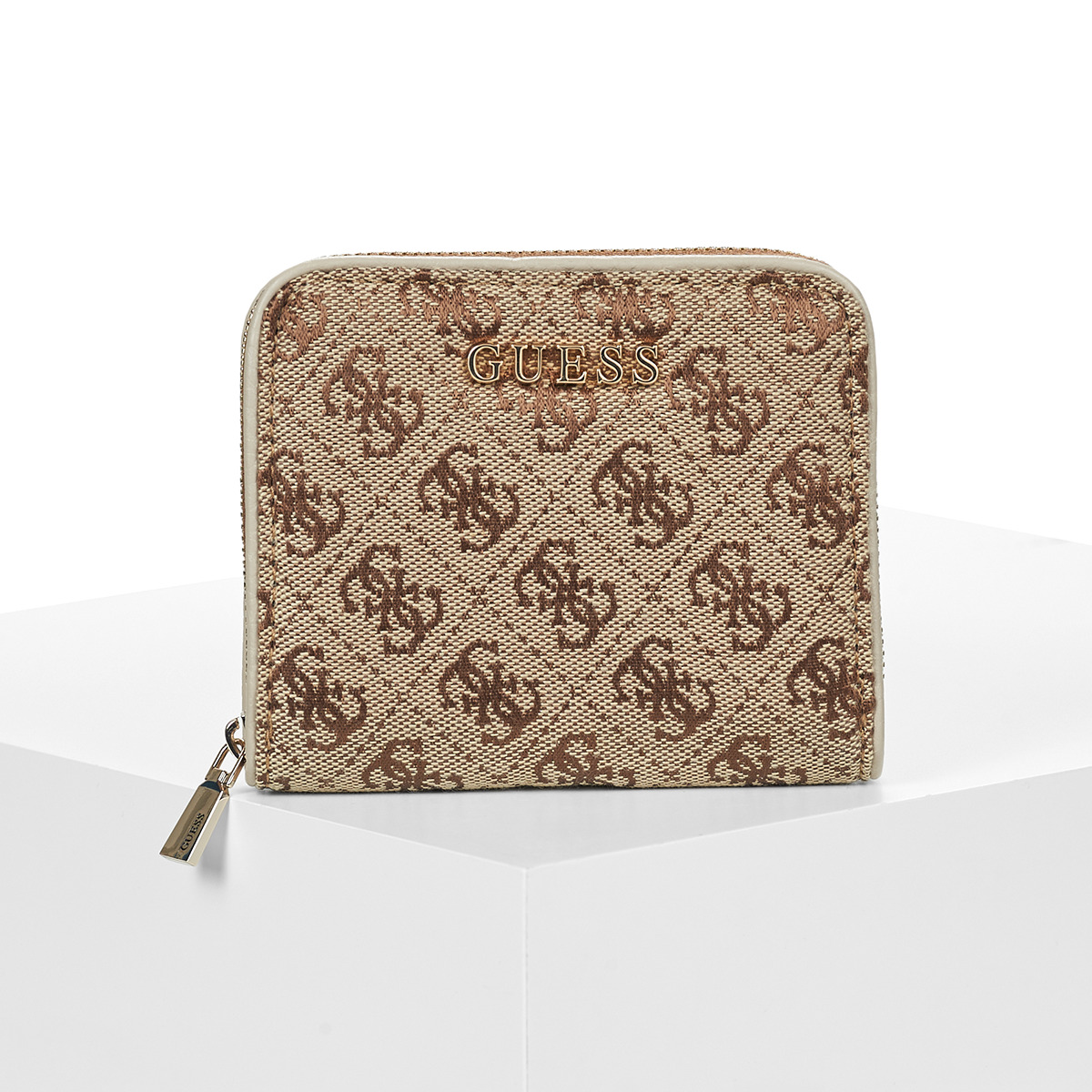 Guess - JESSA SLG SMALL ZIP AROUND - Beige