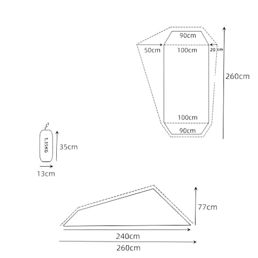 NNEOBA Single Person Camping Tent Dual Layer Waterproof