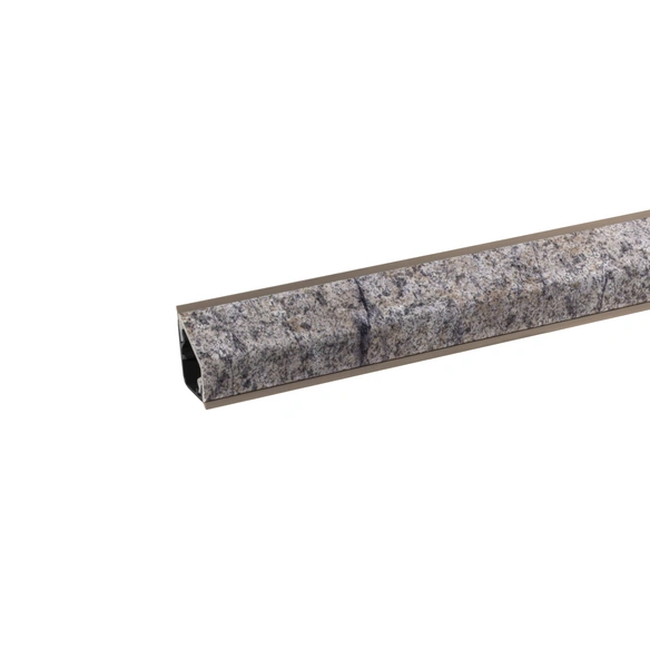 Wandanschlussleiste, BxHxT: 2,4 x 1,6 x 410 cm, stein