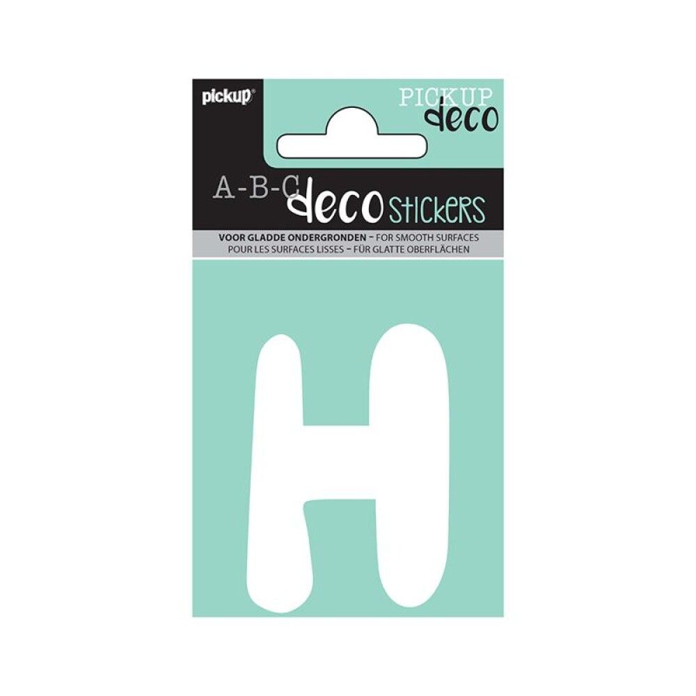 SKILT PICKUP ABC DECO EMMA 70 MM H HVIT