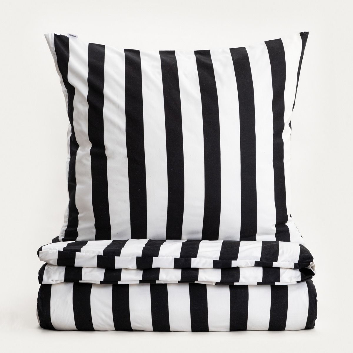 Pościel RAYAS z mikrofibry w czarno-białe pasy 160x200   2*70x80 cm