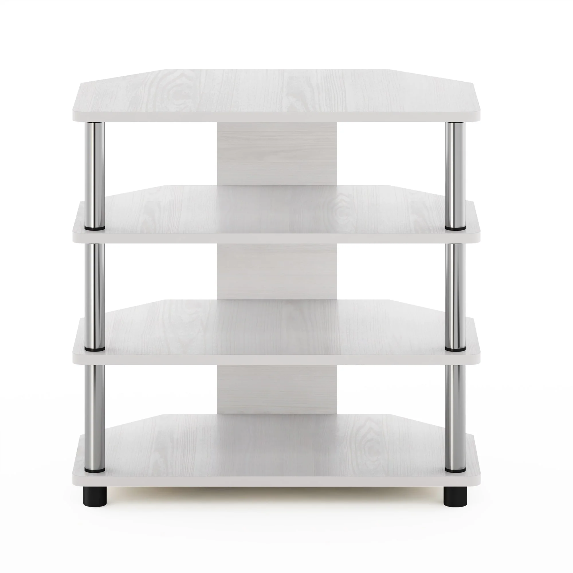 Furinno Econ Easy Assembly 4-Tier Petite TV Stand