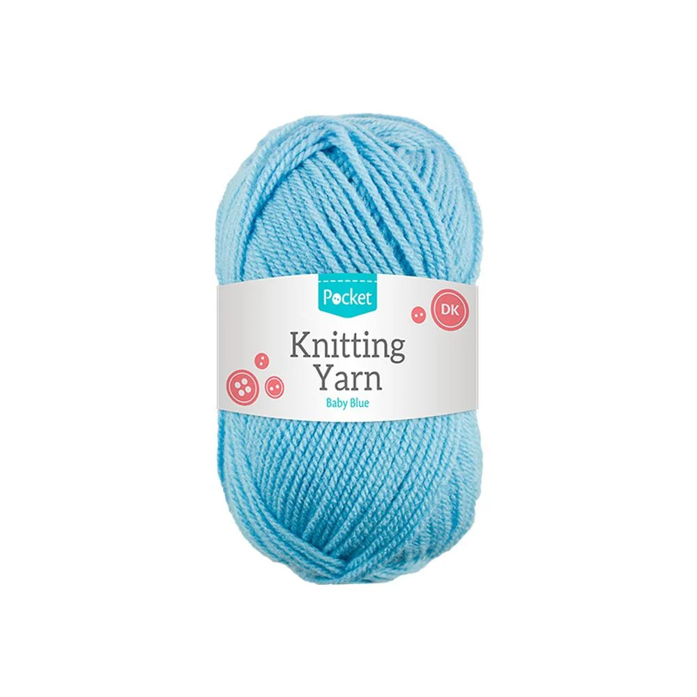 Pocket Knitting Yarn Baby Blue 75g