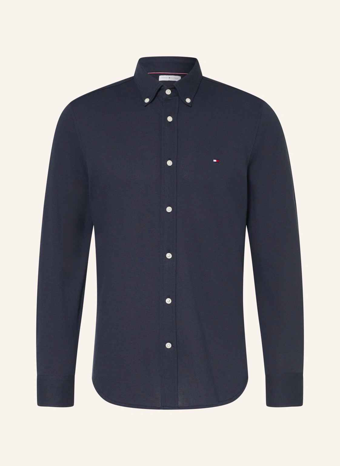 TOMMY HILFIGER Piqué-Hemd Slim Ft
