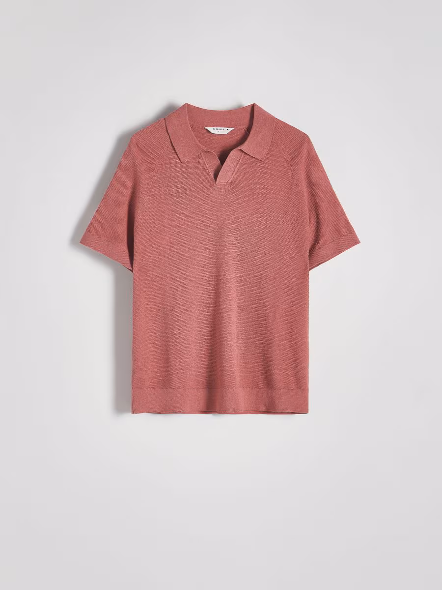Polo Jumper With Lyocell Blend
