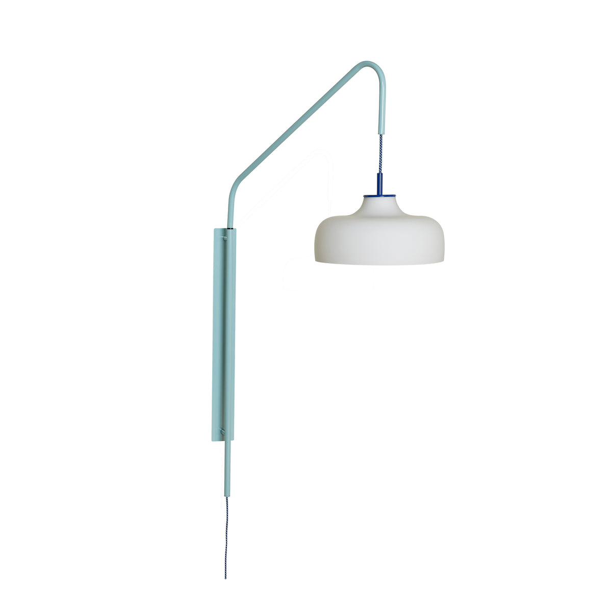 Hübsch wandlamp Current - glas/ijzer - 71x30xh111cm