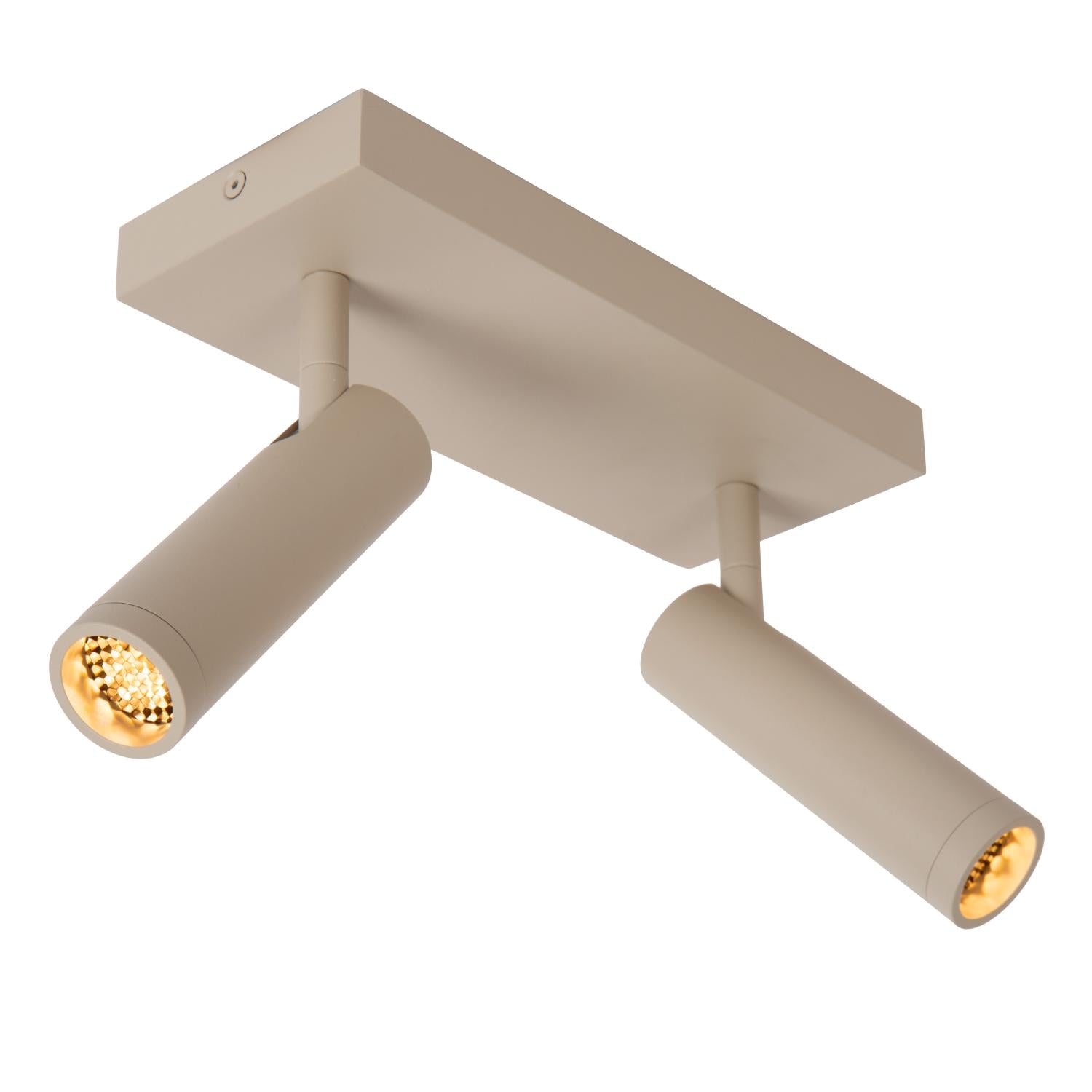 Lucide plafondspot GRADO - 2xGU10 (MR11) - Taupe