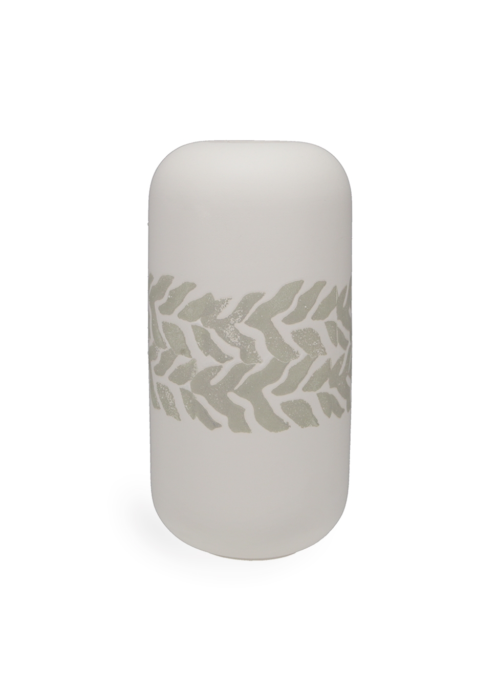 VASE EN FAÏENCE PEINT à LA MAIN TILLEUL