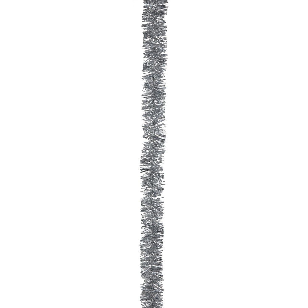 Guirlande de No&euml;l argentée 2 m