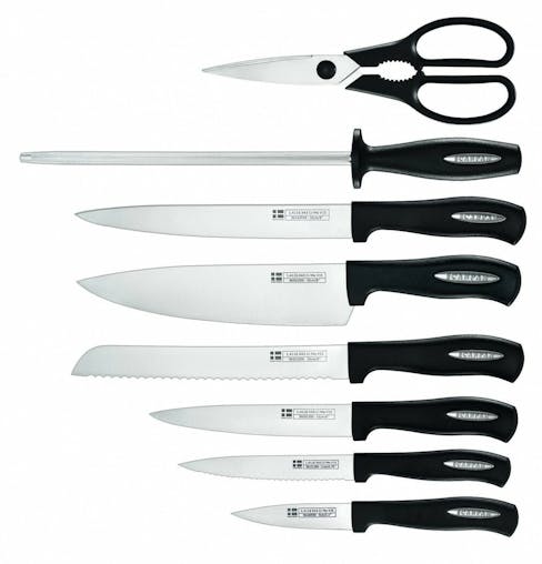 Scanpan 9Pc Microsharp Knife Block Set 9 Piece Cooks Knives Shears