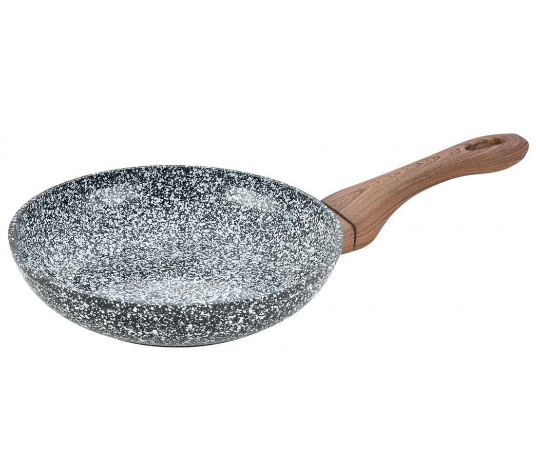 Patelnia granitowa 20cm indukcja gaz KINGHOFF granit wood