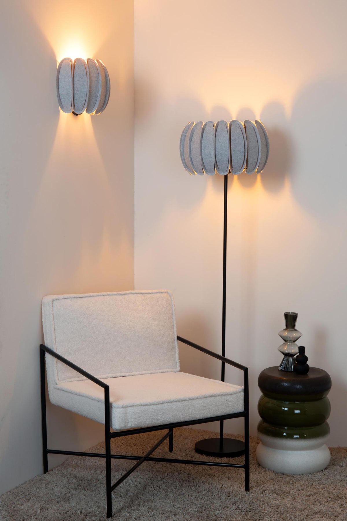 Lucide wandlamp SPENCER - 1xE27 - Grijs