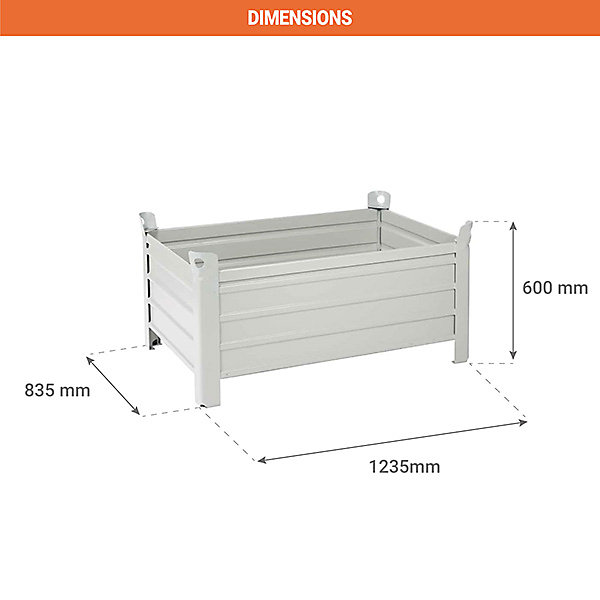 Caisse-palette métallique - Charge max 1000kg - VP7104