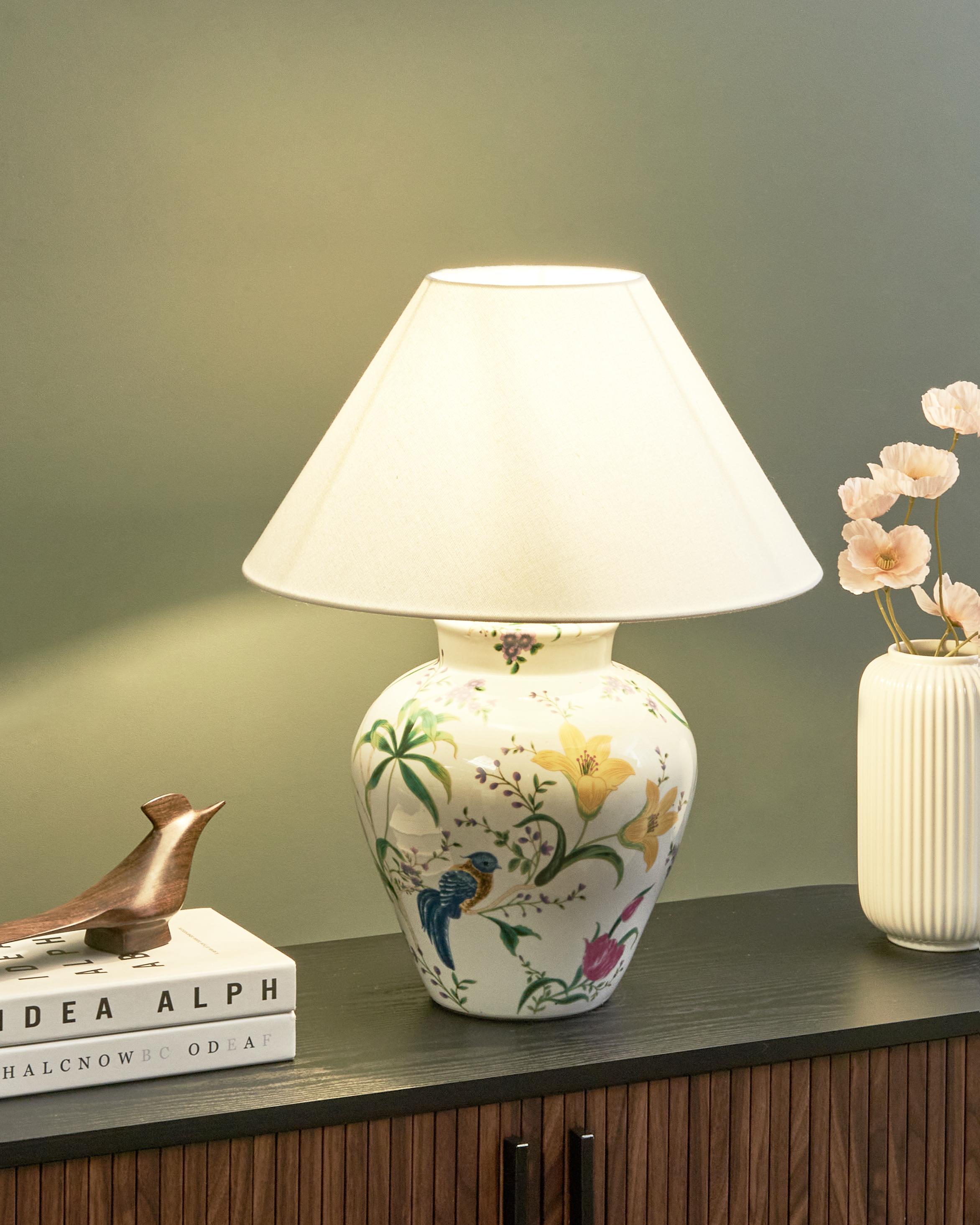Table Lamp DIOGO Porcelain White