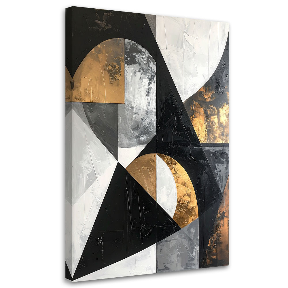 Obraz do salonu sypialni, Abstrakcja tekstura figury geometryczne 20x30