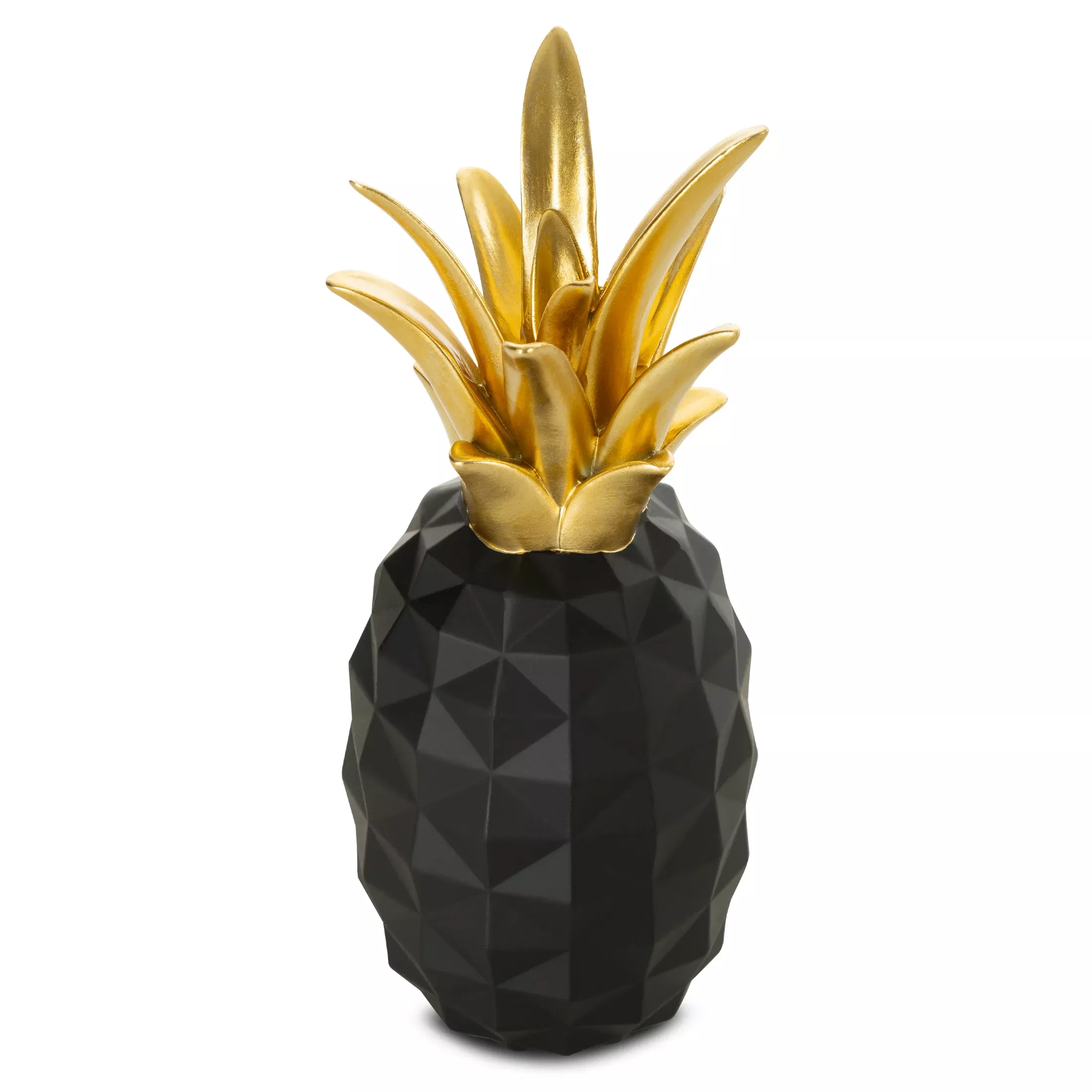 Figurka czarno-złota ananas średnica 10x25 cmESTEL
