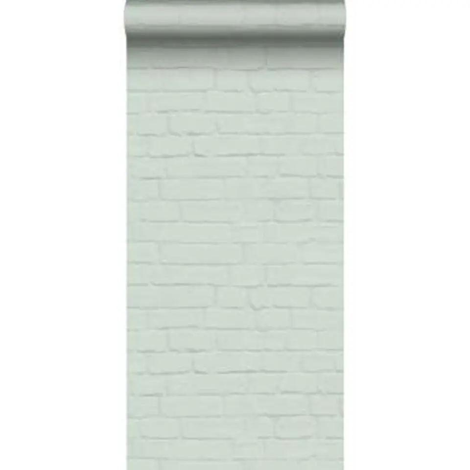 ESTAhome behang - bakstenen - mintgroen - 0.53 x 10.05 m