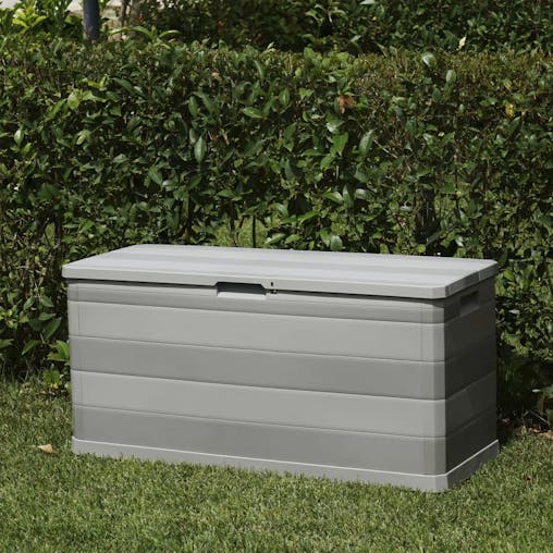 NNEVL Garden Storage Box Grey 117x45x56 cm
