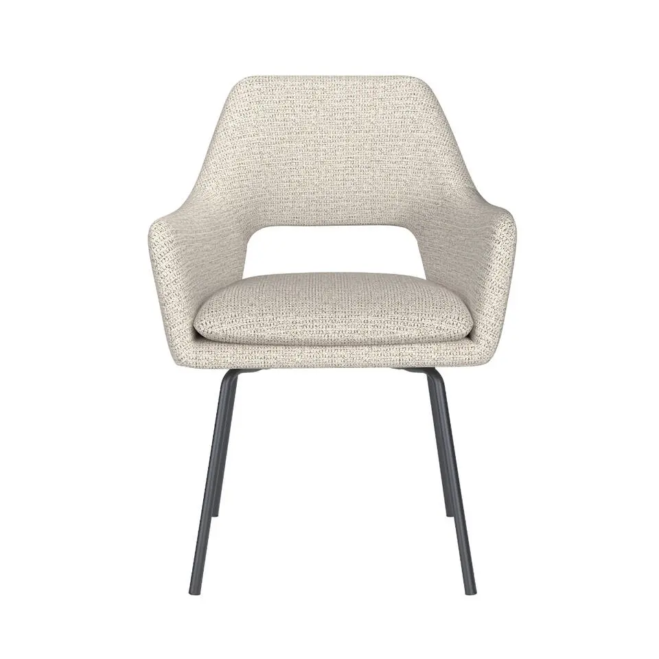 Puur - Lana eetkamerstoel metaal - off-white