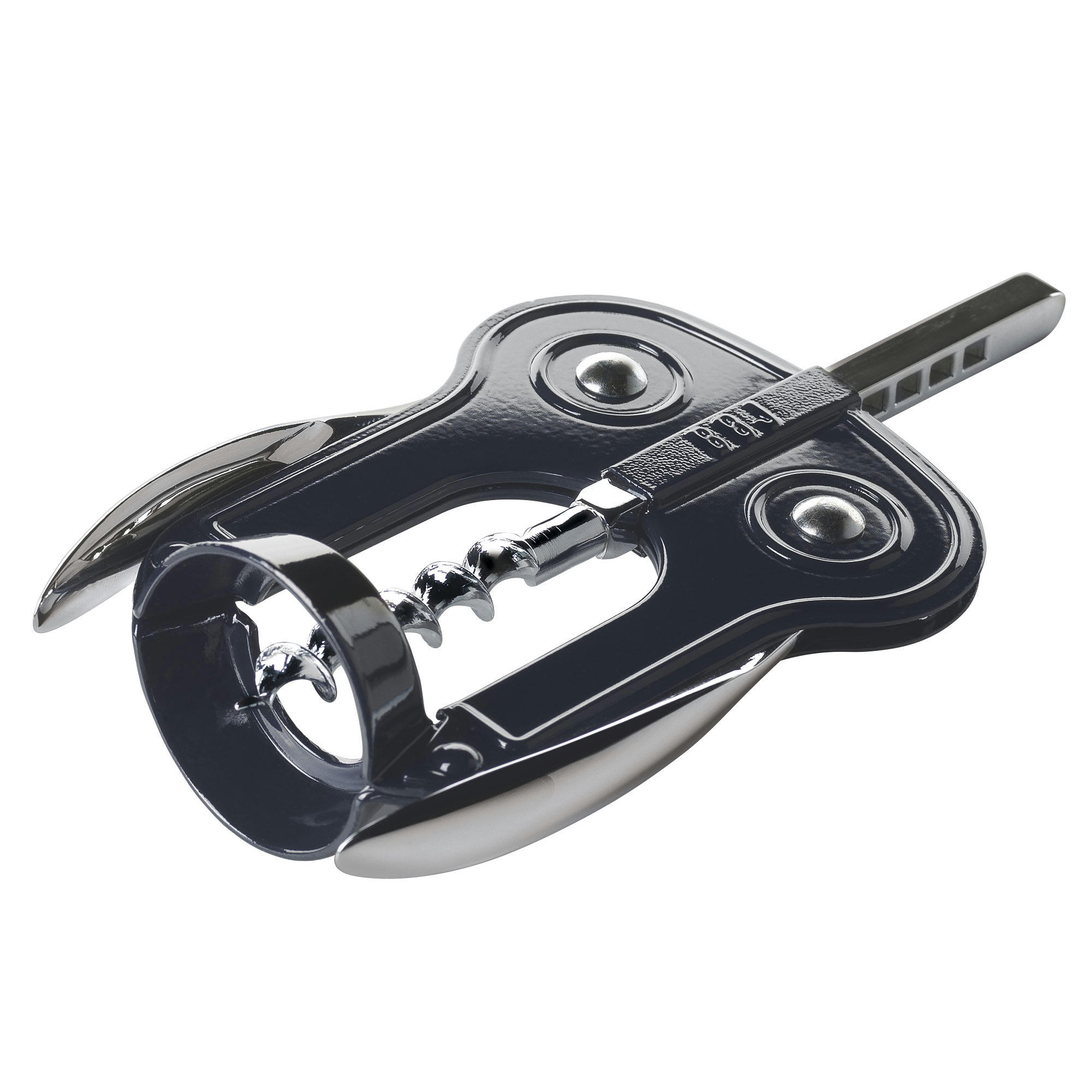 BÚHO LUX - Tire-bouchon à main - peinture métallique Bleu Starnight