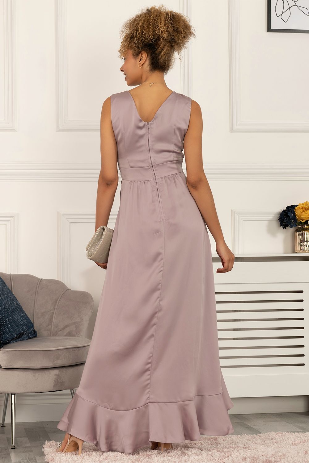Jolie Moi Kyleigh Frill Hem Maxi Dress