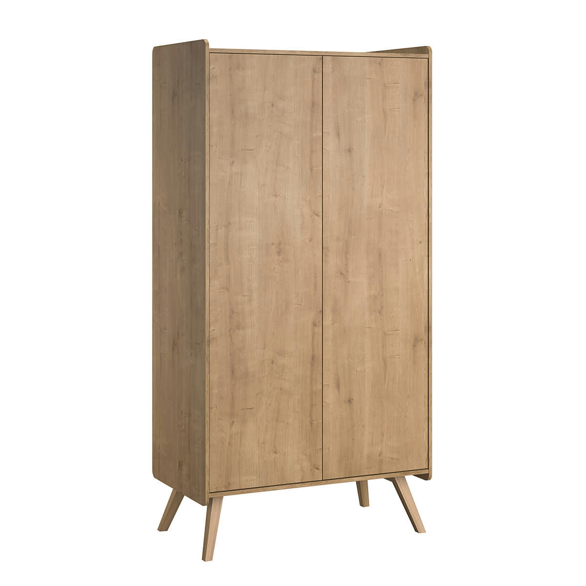 VINTAGE - Armoire 2 portes naturel