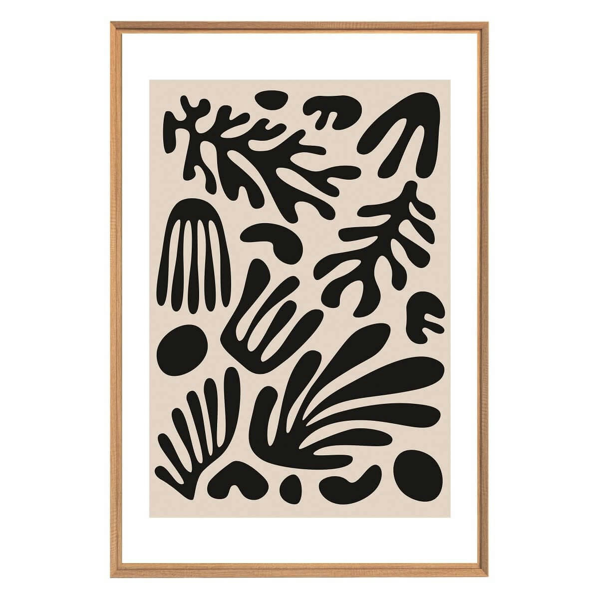 NATURE ÉVASION - Tableau mural encadré illustration de la nature 65x97 cm