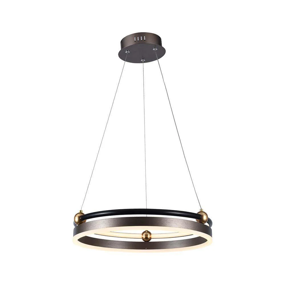 Lampa wisząca VT-7580 brązowa LED 1x20W Ciepła biel 2400lm V-TAC