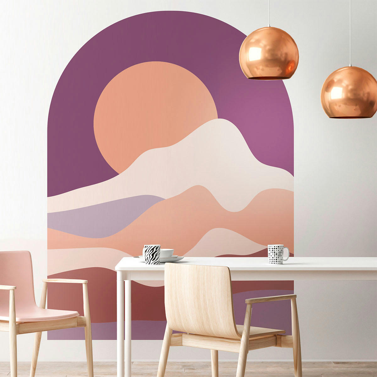 - Papier Peint arche au crépuscule féerique 160x120cm