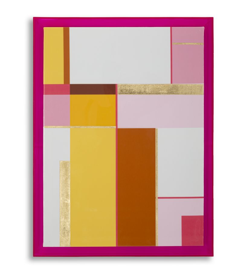 Print op gelakt canvas met acryl frame cm 60x3,3x80