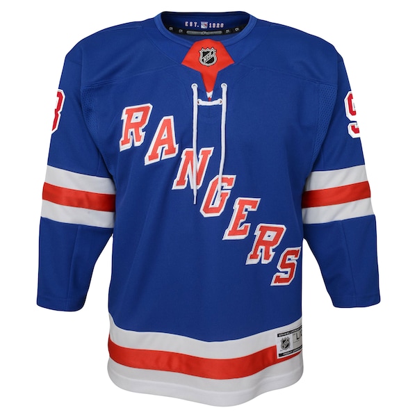 Mika Zibanejad New York Rangers Youth Home Premier Player Jersey - Blue