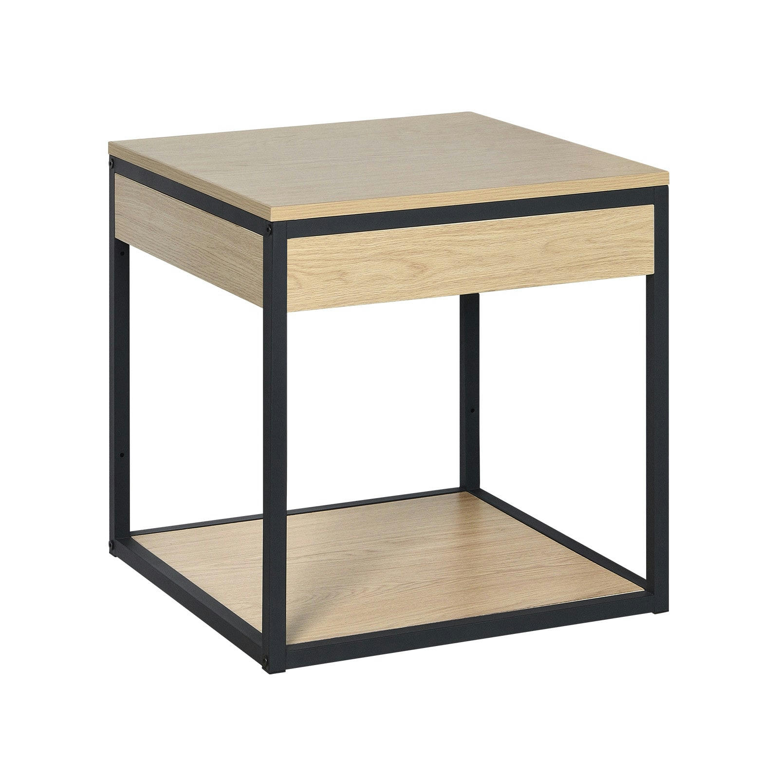 NOTTO - Meuble simple vasque décor chêne 50 cm