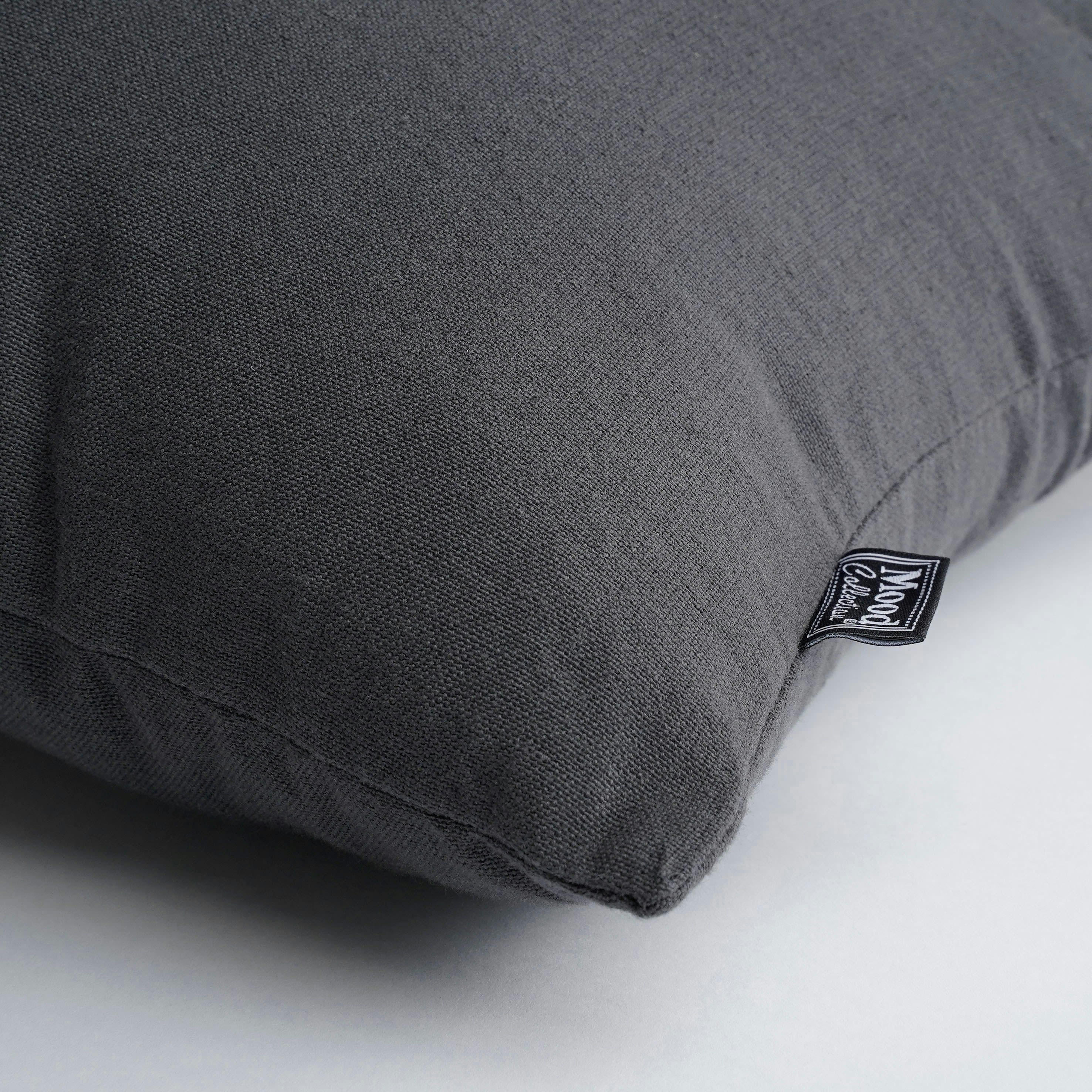 TIVOLI - Coussin d'exterieur en coton anthracite 45x30
