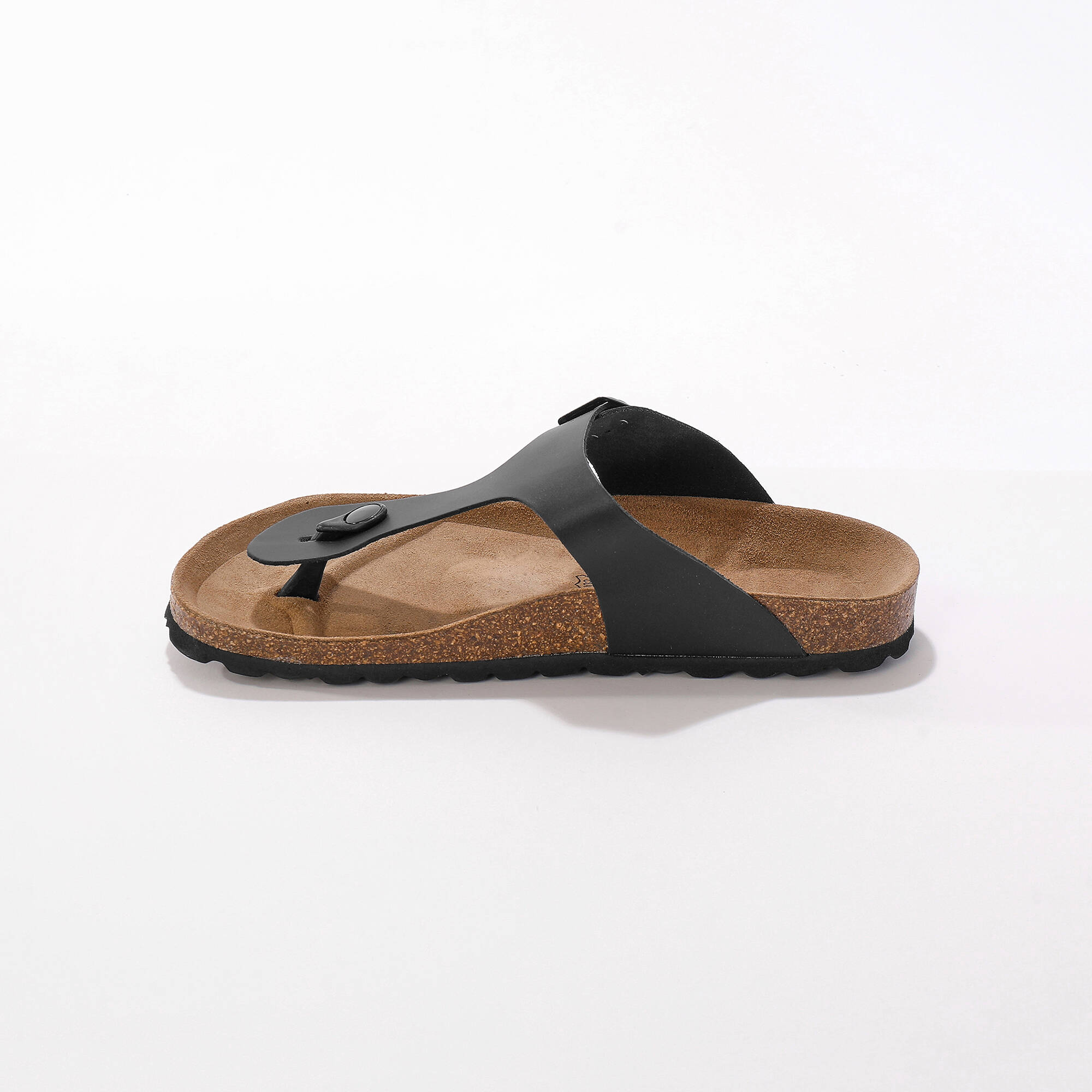 Sandales entredoigts cuir à boucle réglable