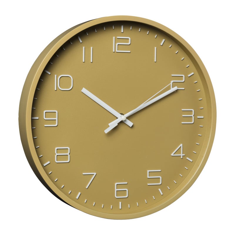 WandklokNadya - mosterd - &Oslash;30x4 cm