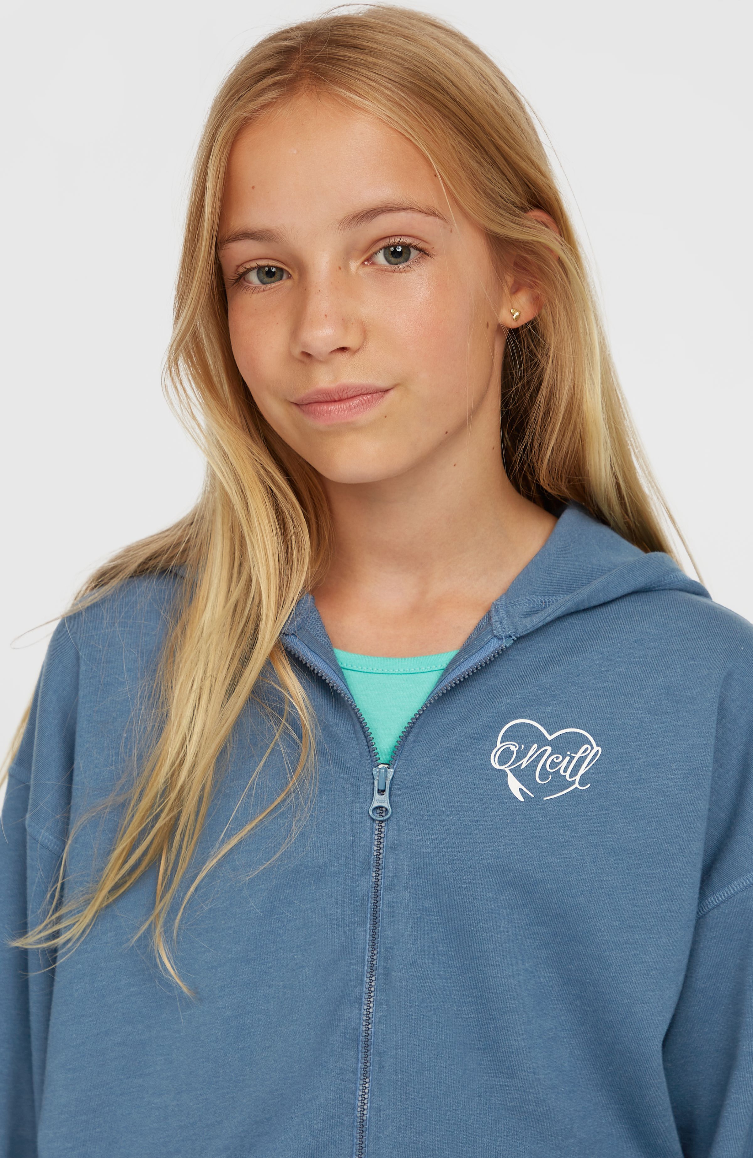 Meisjes O'Neill Script capuchonvest met volledige rits