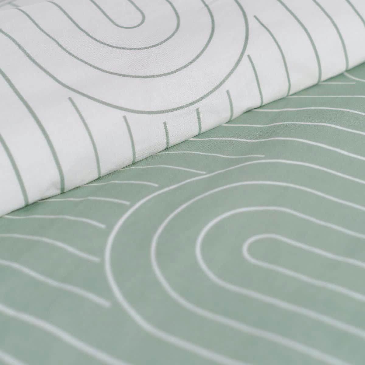 - Parure de lit en Coton Vert 240x220 cm