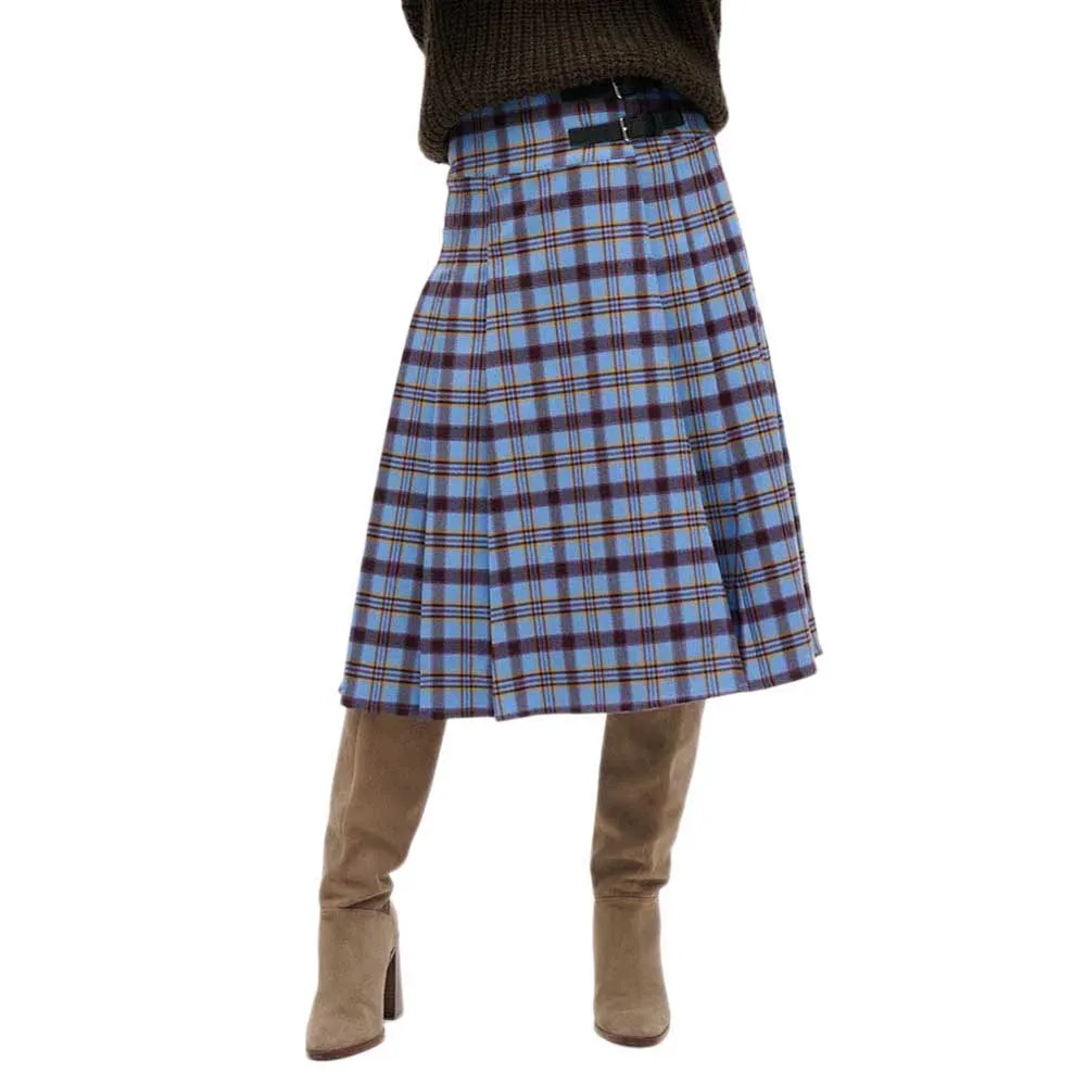 Superdry Check Pleated midi skirt
