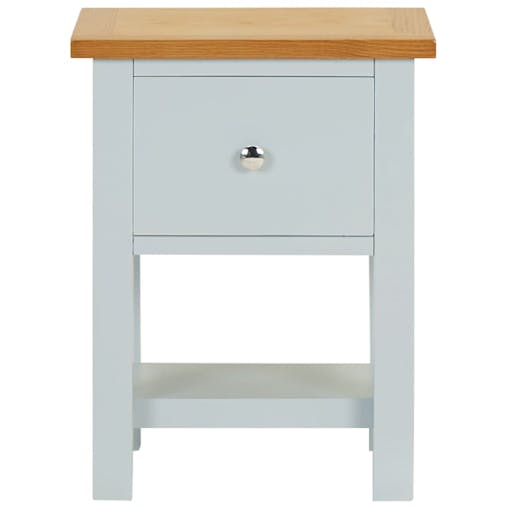 NNEVL Nightstand 36x30x47 cm Solid Oak Wood